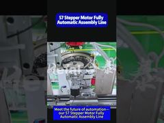 Comment est structurée une ligne de production sans pilote pour 57 moteurs pas à pas ?